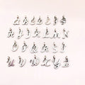 Metallic Alphabet Letter Metal Charms with 27 Listed Options view 3