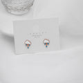 White Cloud and Blue Raindrop Novelty Small Stud Earrings view 1