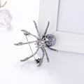 Silver Tone Spider Pearl Look Two Designs Metal Brooch Pin view 3