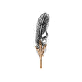 Silver Gold Tone Eagle Claw Feather Fashion Brooch Pin view 5