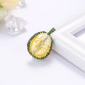 Green Gold Tone Flower Metal Brooch Pin 3.6 x 2.5 cm view 5