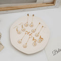 Ten White Daisy Stud Hook and Clip Earring Options view 2