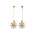 Ten White Daisy Stud Hook and Clip Earring Options view 10