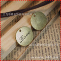 Vintage Alloy LOVE Oval Charm Pendant 20x19mm