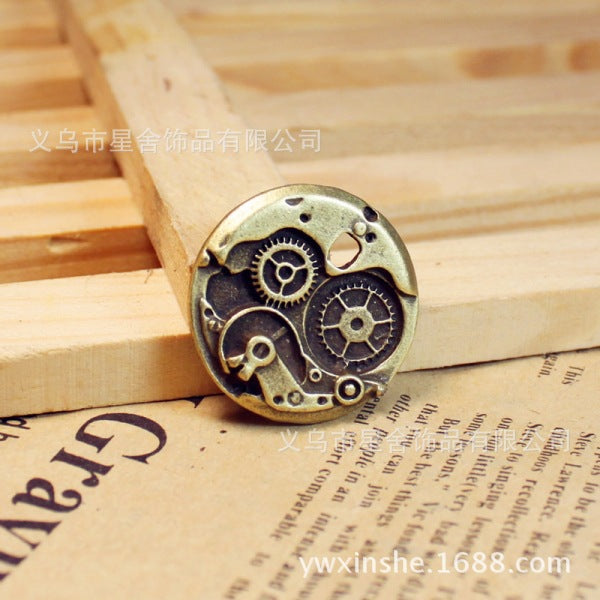 25mm Watch Movement Gear Alloy Charm Pendant
