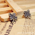 21x16mm Double-Sided Four-Leaf Clover Alloy Charm Pendant