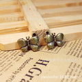 Double-Sided 3D Butterfly Alloy Charm Pendant 19x16mm