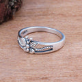 Antique Silver Tone Butterfly Open Ring Jewelry Accessory view 3