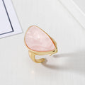 Irregular Shell Adjustable Rings in Pink and Abalone view 2