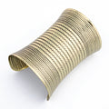Wide Embossed Antique Metal Cuff Bracelets in Ten Designs view 2