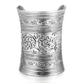 Wide Embossed Antique Metal Cuff Bracelets in Ten Designs view 1