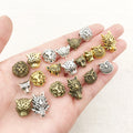 Gold-Tone Spacer Bead Metal Beads for Jewelry and Craft Projects view 2