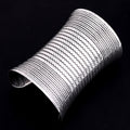 Wide Embossed Antique Metal Cuff Bracelets in Ten Designs view 3