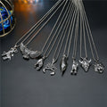 Antique Silver Tone Animal Pendant Necklaces in Eight Designs view 1