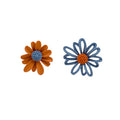 Six Color Mismatched Small Daisy Flower Stud Earrings view 5