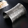 Wide Embossed Antique Metal Cuff Bracelets in Ten Designs view 5