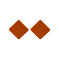 Solid Geometric Small Stud Earrings in Nine Colors and Shapes view 6