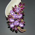 Pink Purple Feather Six Designs Metal Brooch Pin for Jackets and Lapels view 8