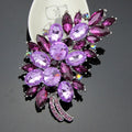 Pink Purple Feather Six Designs Metal Brooch Pin for Jackets and Lapels view 7