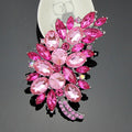 Pink Purple Feather Six Designs Metal Brooch Pin for Jackets and Lapels view 6