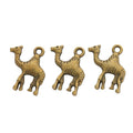 Small Camel Metal Charms in Seven Metallic Finishes view 6