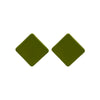 Green Square Studs
