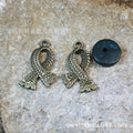 23x15mm Double-Sided Scarf Alloy Charm Pendant