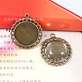 Filigree Cabochon Tray Bezel Setting Pendant Base for 20mm Cabochons