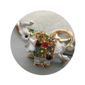 Enamel Rhinestone Elephant Keychain Metal Animal Bag Charm view 5