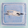 Leaf Motif Open Double Band Ring In Silver Tone Jewelry view 2