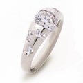 Silver Tone Ring with Colored Square Stone and Butterfly Detail view 8
