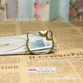 Cartoon Cat Head Alloy Charm Pendant 45x33mm