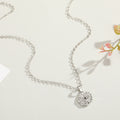 Round Crystal Hamsa and Evil Eye Pendant Necklaces in Four Designs view 7