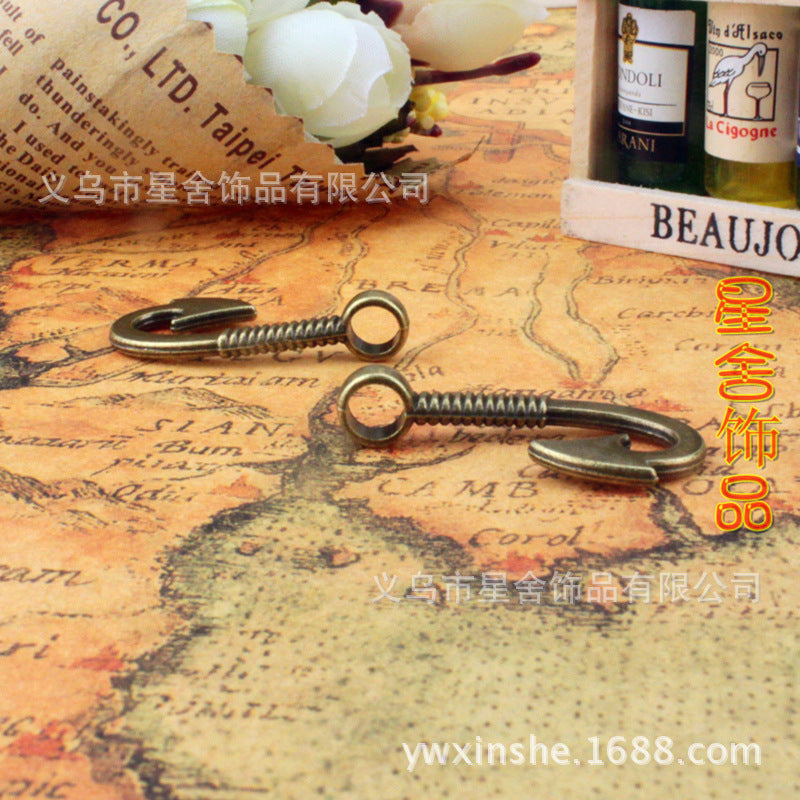 31x14mm Fish Hook Alloy Charm Pendant