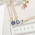 Ten Millimeter Evil Eye Pendant Necklaces in Three Colorways view 4
