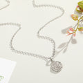 Round Crystal Hamsa and Evil Eye Pendant Necklaces in Four Designs view 3