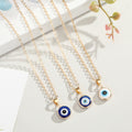 Ten Millimeter Evil Eye Pendant Necklaces in Three Colorways view 1