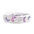 Colorful Butterfly Pattern Band Ring In Six Designs view 3