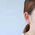 Gold Tone Clear Stone Honey Bee Stud Earrings For Women view 2