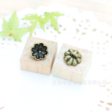 Mini Flower Bead Cap Finding With Raised Petal Texture For Jewelry Making