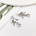 Silver-Tone Wine Glass Metal Charms with 21 Listed Options view 6