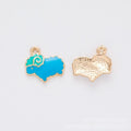 Gold Tone Enamel Sheep Charms in Five Bright Color Variants view 9