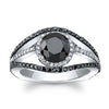 Black Silver Size 6