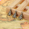 Alloy Christmas Tree Charm Pendant 21x14mm
