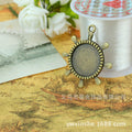 36mm Ship Wheel Cabochon Tray Bezel Setting Fits 20mm Cabochon