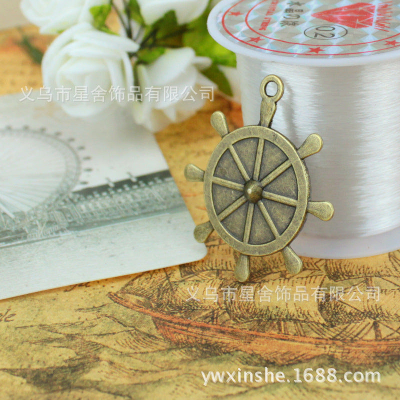 36mm Ship Wheel Cabochon Tray Bezel Setting Fits 20mm Cabochon