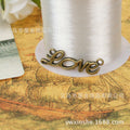 Script Love Two-Loop Connector in 2 Decorative Finishes view 2