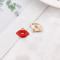 Enamel Zinc Alloy Lipstick Perfume Charm Pendant for DIY Earrings Stud Jewelry Accessories