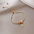 Heart Charm Slider Bracelet In Silver Tone Or Gold Tone view 9
