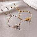 Heart Charm Slider Bracelet In Silver Tone Or Gold Tone view 2